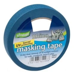 New 😍 Rhino Ultratape UV Masking Tape 50mm X 50m Blue 👏