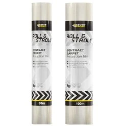 Discount ❤️ Everbuild Roll & Stroll Contract Contractors Carpet Protector 100m ROLLCON100 ⭐