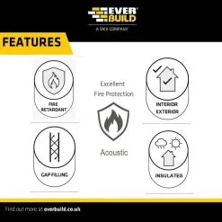 Hot Sale 😍 Everbuild Everflex Pyro Mate Fire White Silicone Sealant Pyromate PRYWE 💯 -Everbuild Sales Store unnamed file 430