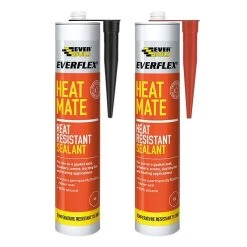 Hot Sale ๐ Everbuild Heat Mate Heat Resistant Silicone Sealant Black Red โค๏ธ