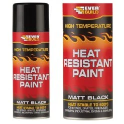 Discount 🎉 Purimachos Fire Everbuild Heat Resistant Paint Black Spray Aerosol 400ml PCHEATPNT4 👍
