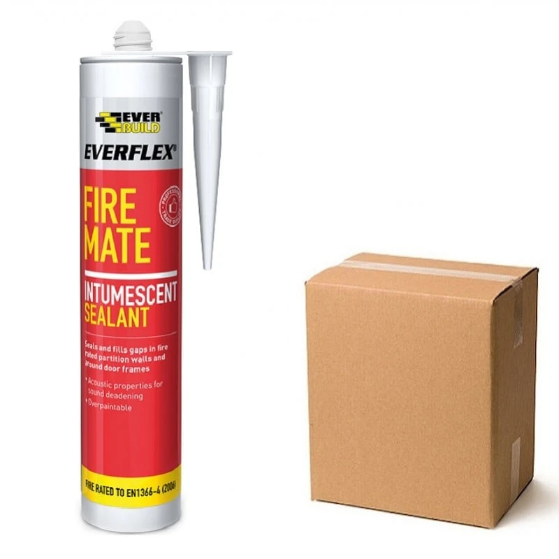 Brand new 🔔 Everbuild Fire Mate 5hr Intumescent Acrylic Sealant Box Of 25 🌟 3 Brand new 🔔 Everbuild Fire Mate 5hr Intumescent Acrylic Sealant Box Of 25 🌟