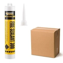 Best Sale 🌟 Everbuild Tecnic Fire Sealant 300 Fireseal White Grey Box Of 25 😉